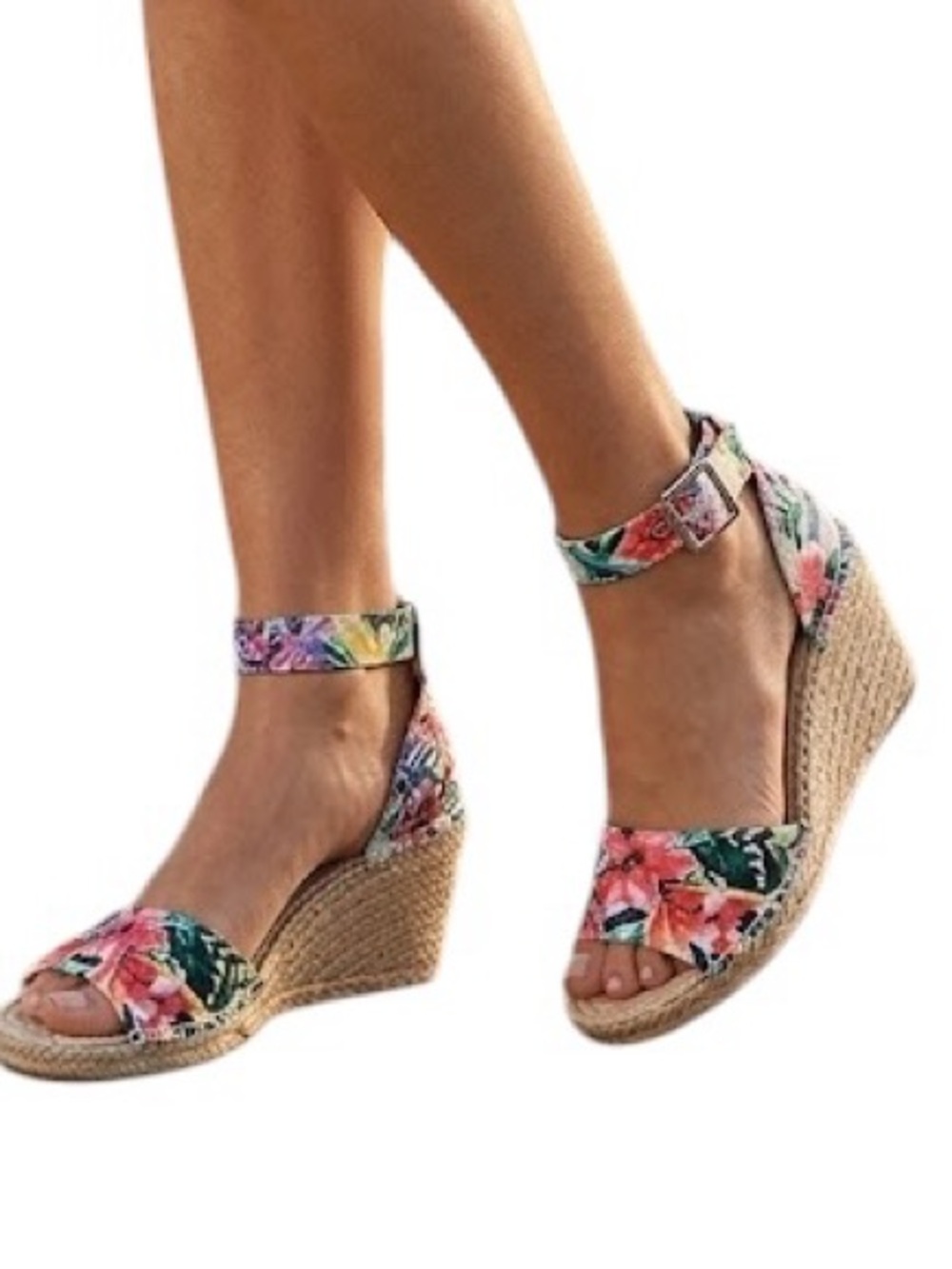 Vince Camuto Leera Floral Espadrille Wedge Sandals